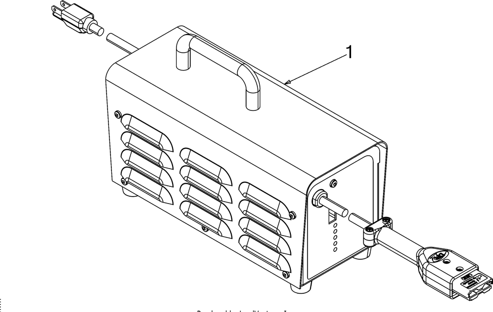 Charger Diagram and Parts List for RZT-S42ZERO (17AVCEDS710)(2016) Cub Cadet Lawn Tractor
